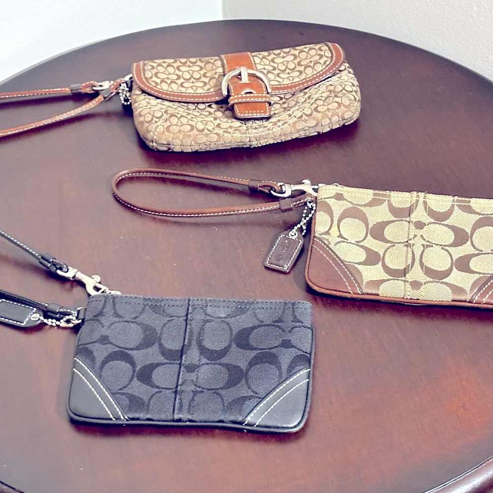 Coach wristlets
